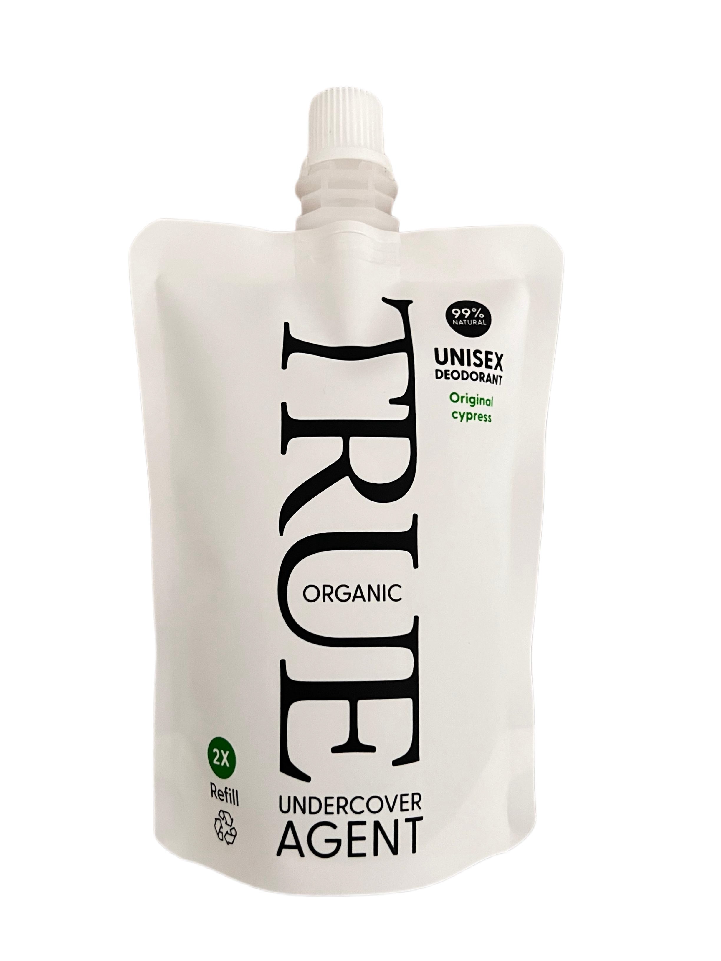 Undercover agent natural deodorant original scent refill pouch
